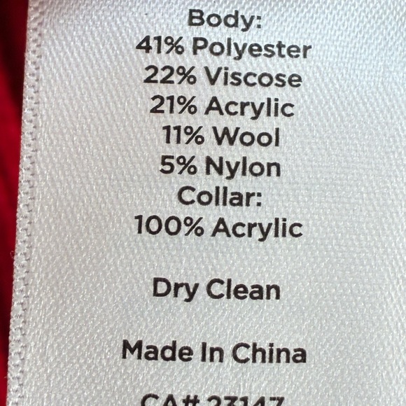 Talbots Red Plaid Turtleneck Poncho Sweater- XS/S - Picture 4 of 4